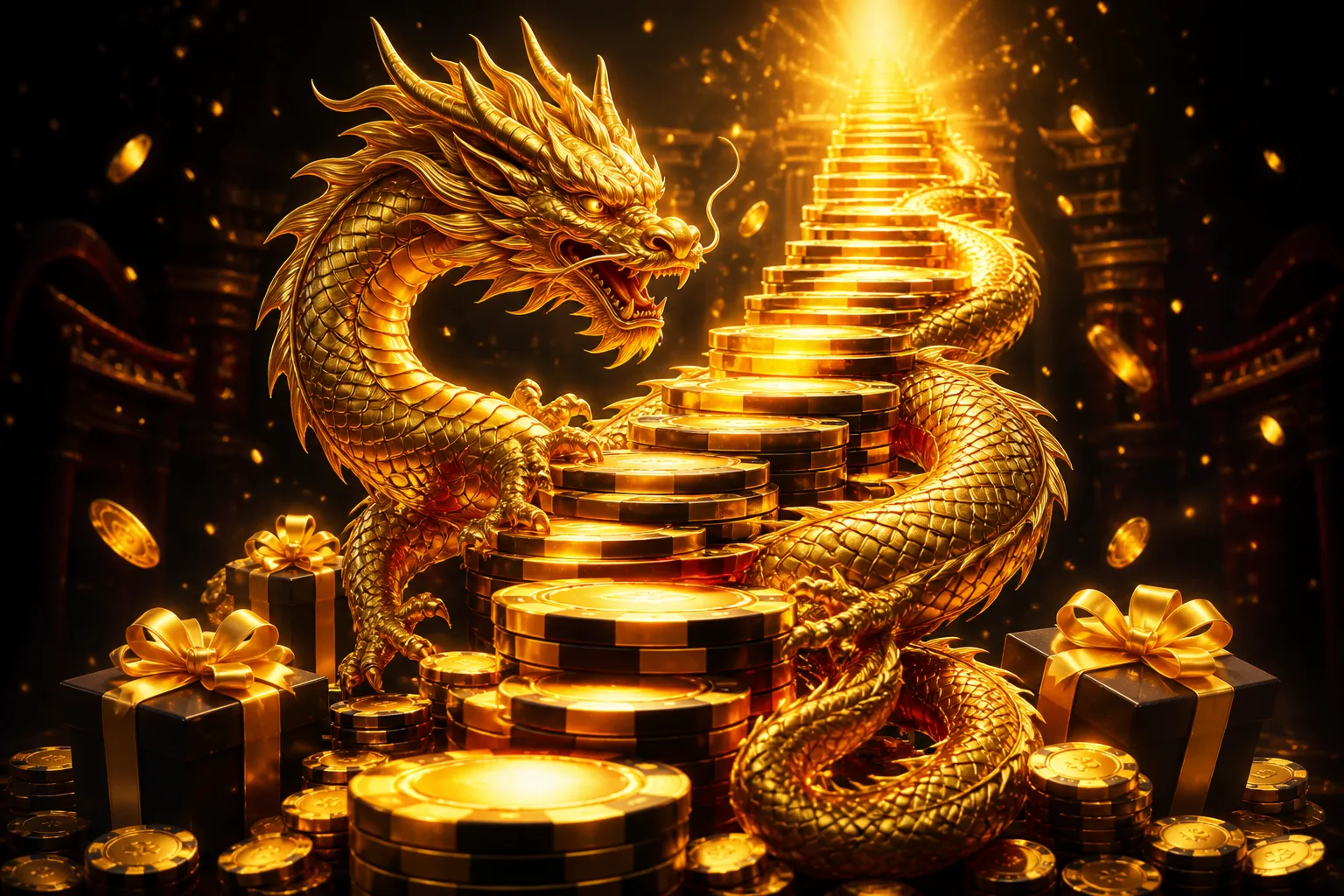 Golden Dragon Ladder